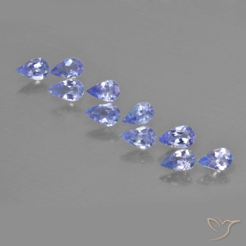 1.64ctw Natural Azul violeta Tanzanita, En forma de pera, VS