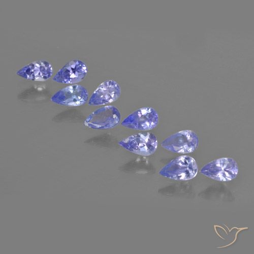 2.12ctw Natural Azul violeta intenso Tanzanita, En forma de pera, VS