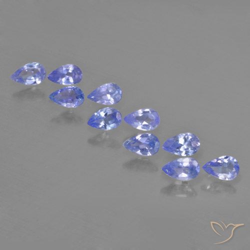 1.76ctw Natural Azul violeta intenso Tanzanita, En forma de pera, VS