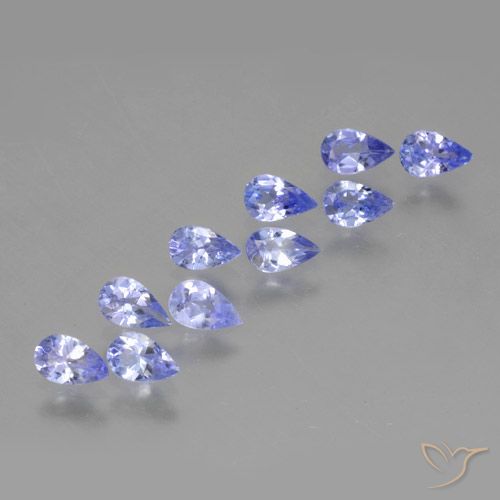 1.90ctw Natural Azul violeta Tanzanita, En forma de pera, VS