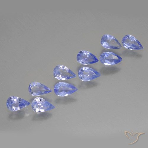 1.82ctw Natural Azul violeta Tanzanita, En forma de pera, VS