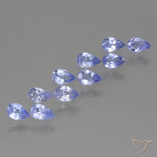 2.18ctw Natural Azul violeta Tanzanita, En forma de pera, VS