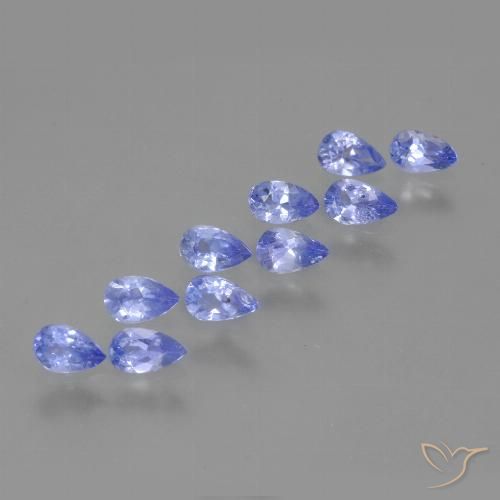 1.85ctw Natural Azul medio Tanzanita, En forma de pera, VS