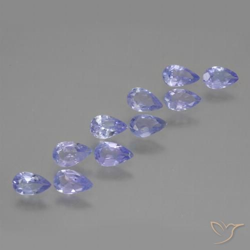 1.78ctw Natural Violeta azulado tanzanita, En forma de pera, VS