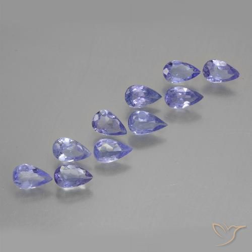 1.80ctw Natural Violeta real tanzanita, En forma de pera, VS
