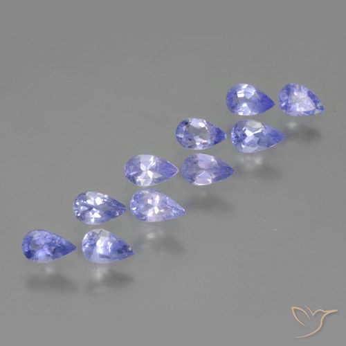 2.21ctw Natural Violeta medio tanzanita, En forma de pera, VS
