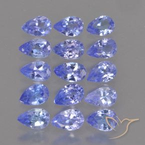 Gemas de Tanzanita Azul oscuro natural de 2.60 ct, En forma de pera, VS
