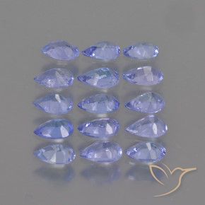 Gemas de Tanzanita Azul oscuro natural de 2.60 ct, En forma de pera, VS