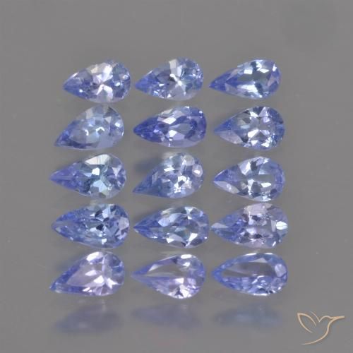 2.48ctw Natural Azul violeta intenso Tanzanita, En forma de pera, VS