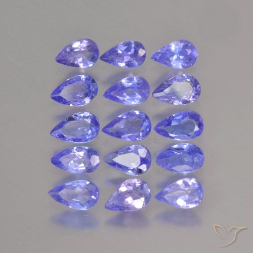 2.70ctw Natural Azul violeta intenso Tanzanita, En forma de pera, VS