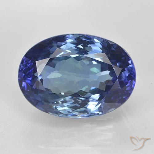 11.65ct Natural Azul real tanzanita, Ovalada, VVS