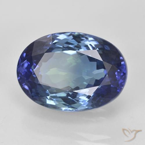 Tanzanita Azul real natural de 11.65 ct, Ovalada, VVS