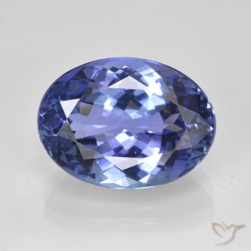 6.82ct Natural Azul marino medio tanzanita, Ovalada, VVS