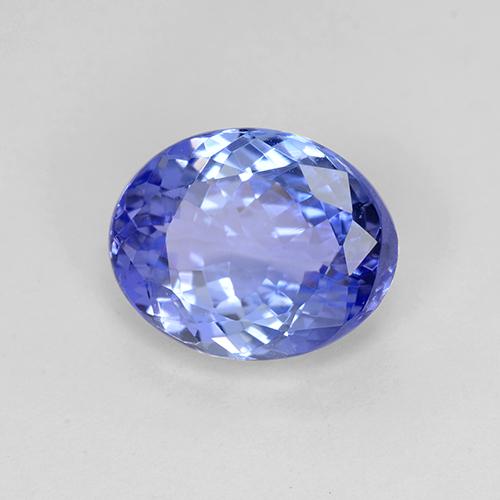 tanzanita Azul violeta intenso natural de 2.66 ct, Corte Óvalo, VVS