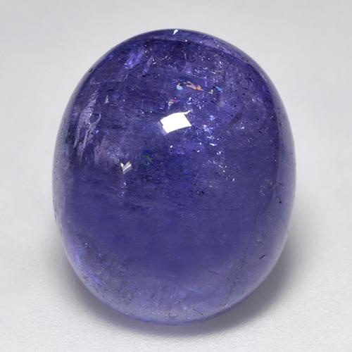 tanzanita Azul violeta natural de 17.96 ct, Corte Óvalo, Translúcido
