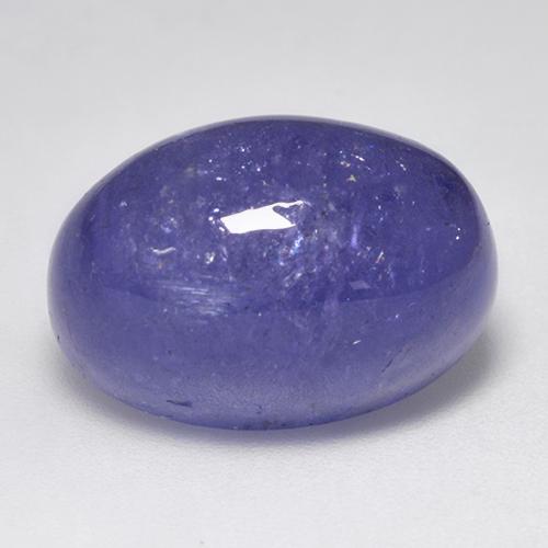 Tanzanita violeta natural de 22,10 ct, corte óvalo, translúcido