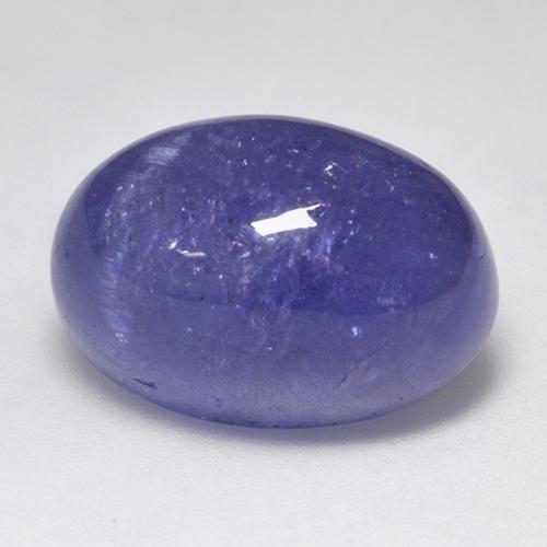 Tanzanita violeta natural de 22,10 ct, corte óvalo, translúcido