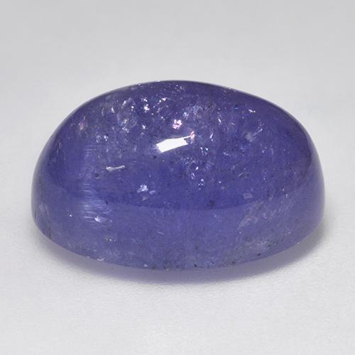 Tanzanita violeta natural de 22,10 ct, corte óvalo, translúcido