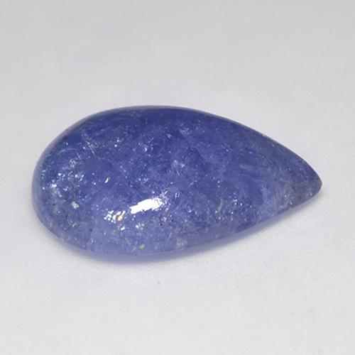 tanzanita Azul marino medio natural de 15.44 ct, En forma de pera, Translúcido
