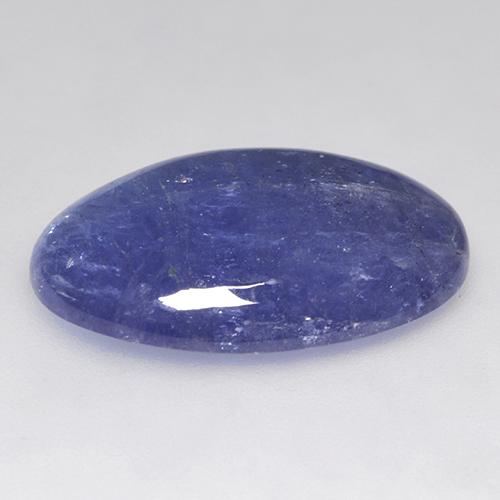 Tanzanita azul natural de 18,74 ct, corte óvalo, translúcido
