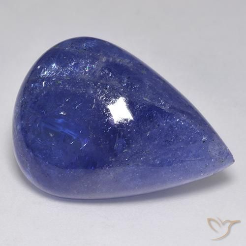 44.99ct Natural Azul egipcio intenso tanzanita, En forma de pera, Translúcido