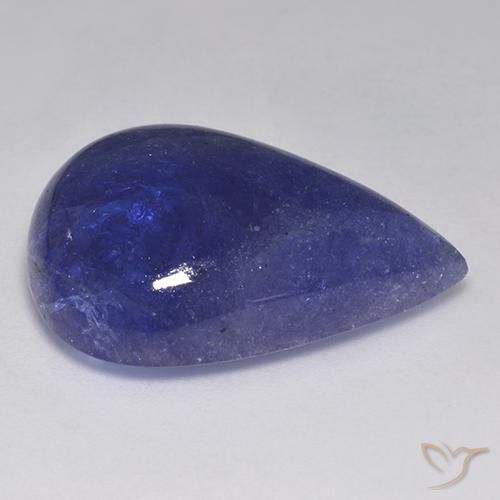 Tanzanita Azul egipcio intenso natural de 44.99 ct, En forma de pera, Translúcido