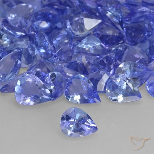 0.30ct Natural Azul medio tanzanita, En forma de pera, VVS-VS