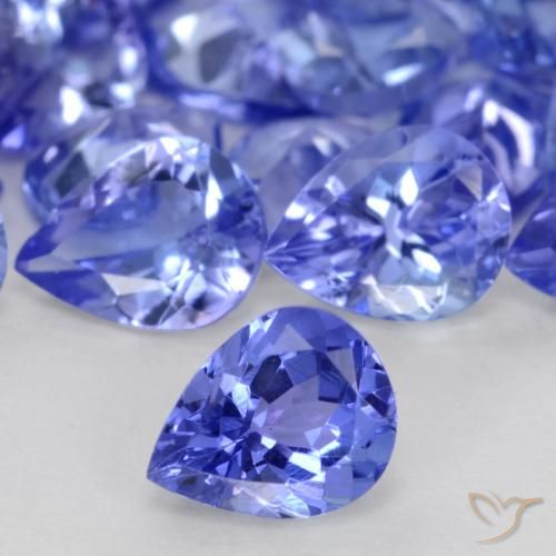0.29ct Natural Azul intenso tanzanita, En forma de pera, VS