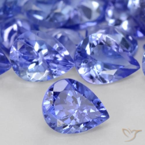 Tanzanita Azul intenso natural de 0.29 ct, En forma de pera, VS