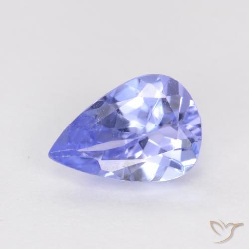 0.47ct Natural Azul violeta Tanzanita, En forma de pera, VS