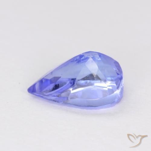 Tanzanita Azul violeta natural de 0.47 ct, En forma de pera, VS