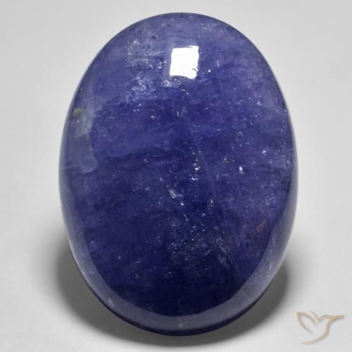 55.91ct Natural Azul oscuro tanzanita, Ovalada, Translúcido