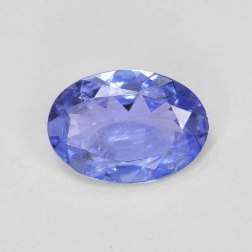 Tanzanita azul natural de 0,52 ct, corte óvalo, VS