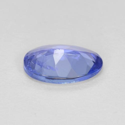Tanzanita azul natural de 0,52 ct, corte óvalo, VS