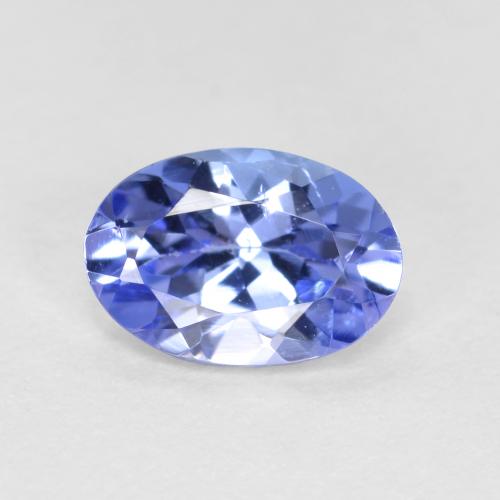 Tanzanita azul natural de 0,62 ct, corte óvalo, VS