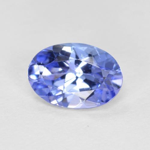 Tanzanita azul natural de 0,62 ct, corte óvalo, VS