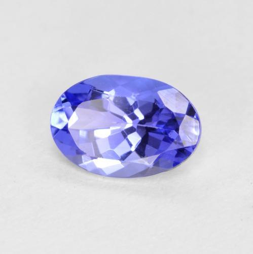 tanzanita Azul violeta natural de 0.59 ct, Corte Óvalo, VVS