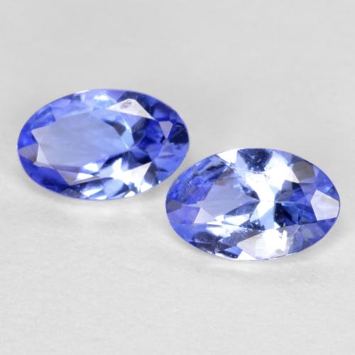 Gemas de tanzanita Azul natural de 0.68 ct, Corte Óvalo, VS