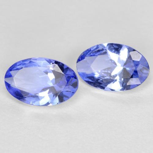 Gemas de tanzanita Azul natural de 0.68 ct, Corte Óvalo, VS
