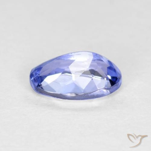 Tanzanita azul natural de 0,51 ct, corte óvalo, VS