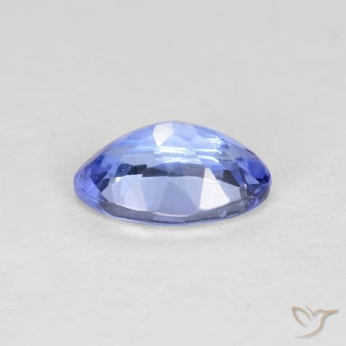 Tanzanita Azul medio natural de 0.39 ct, Ovalada, VS