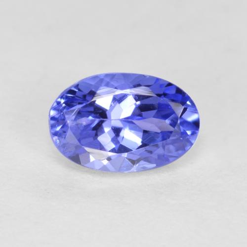 tanzanita Azul violeta oscuro natural de 0.66 ct, Corte Óvalo, VS