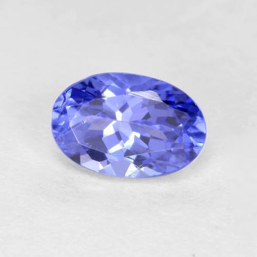 tanzanita Azul violeta oscuro natural de 0.66 ct, Corte Óvalo, VS
