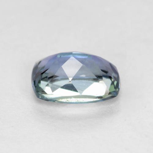 Tanzanita azul natural de 0,63 ct, corte cojín, VVS-VS