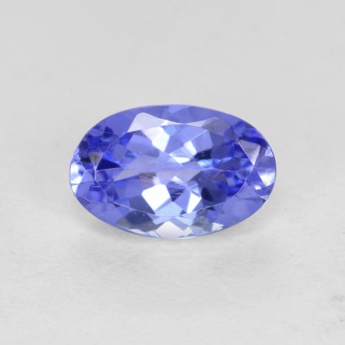 tanzanita Azul violeta oscuro natural de 0.54 ct, Corte Óvalo, VVS-VS