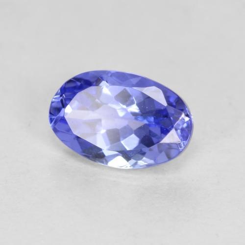 tanzanita Azul violeta oscuro natural de 0.54 ct, Corte Óvalo, VVS-VS