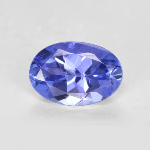 tanzanita Azul violeta oscuro natural de 0.58 ct, Corte Óvalo, VS-SI