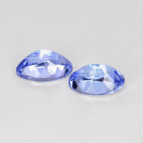 Gemas de tanzanita azul natural de 0,92 ct, corte óvalo, VVS-VS