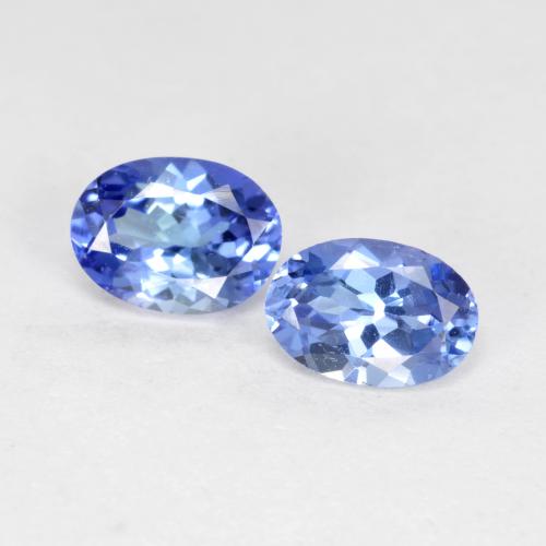 Gemas de tanzanita azul natural de 1,12 ct, corte óvalo, VVS-VS