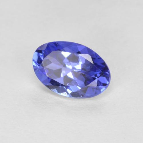 Tanzanita azul natural de 0,42 ct, corte óvalo, VVS-VS